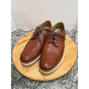 Cole Haan Brown Leather Wingtip Oxford Dress‎ Shoes Men's